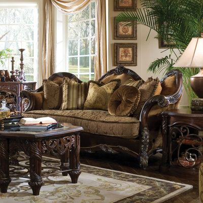 Michael Amini 76815-DPBRN-57 Essex Manor Sofa