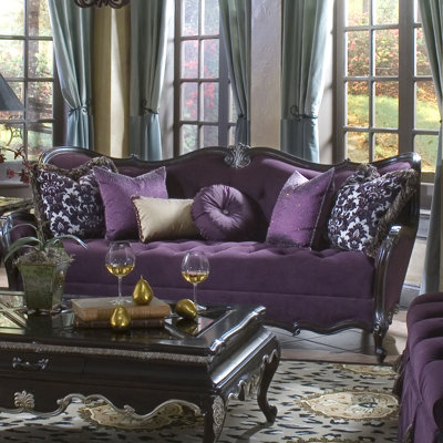 Michael Amini 54815-CHPGN-04 Lavelle Tufted Sofa