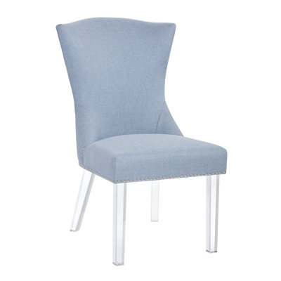 Ikon Sienna Parsons Chair Upholstery: Ice Blue