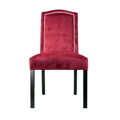 Kacey Star Parsons Chair Upholstery: Rust Red