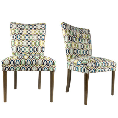 Alex Fan Back Upholstered Parsons Chair