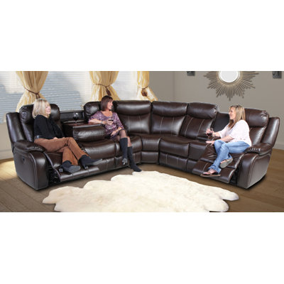 Red Barrel Studio RBRS6568 Earnest Home Entertainment Reclining Sectional