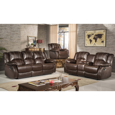 Red Barrel Studio RDBL7084 Haskell Reclining Sofa and Loveseat Set