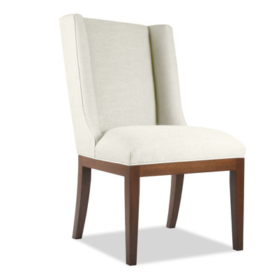 Harper Side Chair Upholstery: Brown, Finish: Gray