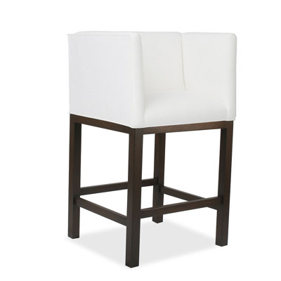 Vernon 30 inch Bar Stool Upholstery: White