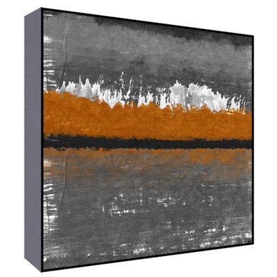 Orange Horizon I Wall Art Size: 36 H x 36 W x 1.5 D image