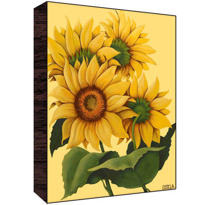 Sunflowers Wall Art Size: 40 H x 30 W x 1.5 D image
