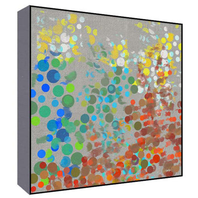 Colorful Cicles I Wall Art Size: 36 H x 36 W x 1.5 D image