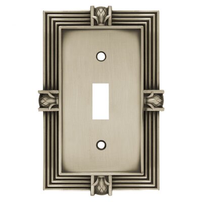 Pineapple Single Switch Wall Plate Finish: Brushed Satin Pewter