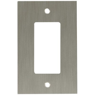 Concave Single GFCI/Rocker Wall Plate Finish: Satin Nickel