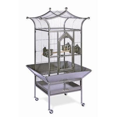Signature Series Royalty Small Bird Cage Color: White