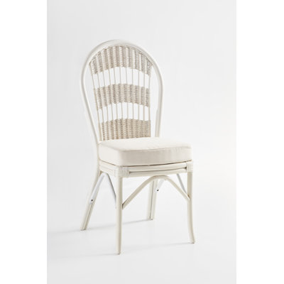 Bermuda Side Chair Upholstery: Vera Cruz Fossil, Finish: Whitewash