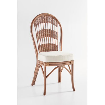 Bermuda Side Chair Finish: Pecan, Upholstery: Success Fennel