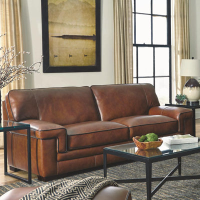 Simon Li J310-3S-LW-SPOK Macco Leather Sofa