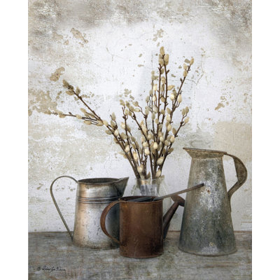 Farmhouse Canvas Three Watering Cans Graphic Art on Wrapped Canvas Farmhouse Canvas Three Watering Cans Graphic Art on Wrapped Canvas