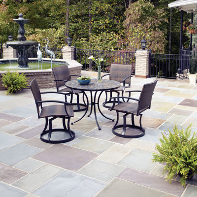See Stone Harbor 5 Piece Dining Set with Newport Swivel Chairs More Images