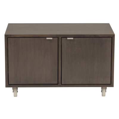 Media 2 Door Storage Cabinet Wood Veneer: Painted Eco-MDF, Finish: Grey Media 2 Door Storage Cabinet Wood Veneer: Painted Eco-MDF, Finish: Grey
