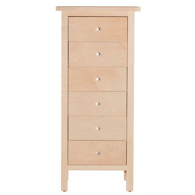 Cheap Price Hudson 6 Drawer Lingerie Chest Wood Veneer Maple