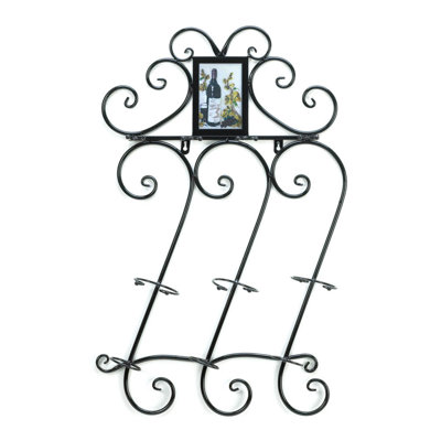 Flourish 3 Bottle Wall Mounted Wine Rack