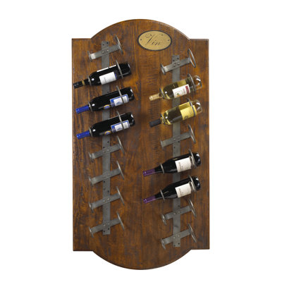 French Accents 16 Bottle Wall Mounted Wine Rack Finish: Coffee Brown