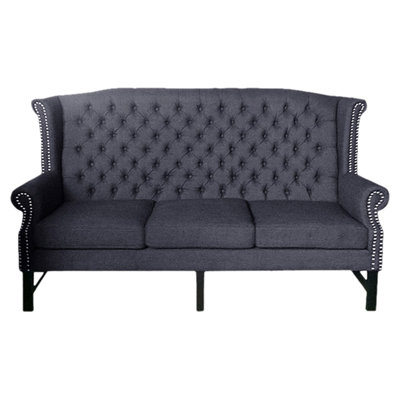 Wholesale Interiors BH-63102-3S-GREY Baxton Studio Sofa