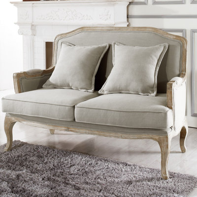 TA2256-LS-Beige WHI5434 Wholesale Interiors Baxton Studio Constanza Classic French Loveseat