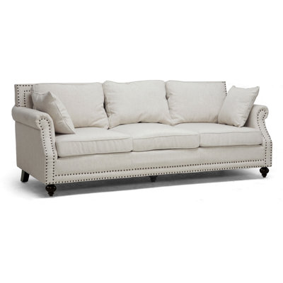 BH-63801-3-Beige-SF WHI4674 Wholesale Interiors Baxton Studio Mckenna Sofa
