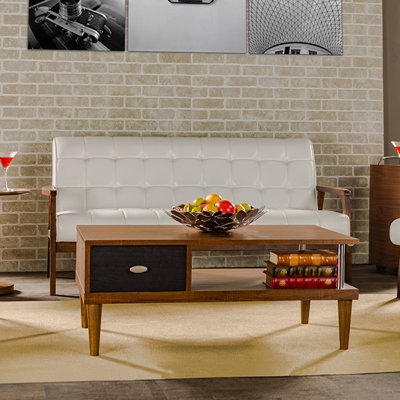 TOGO SF-109-545 WHI5543 Wholesale Interiors Baxton Studio Mid Century Masterpieces Sofa