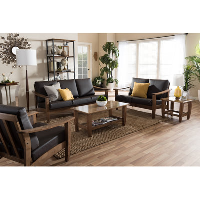 Wholesale Interiors 1421-6895-6896-6897-6898-6899-WF Baxton Studio 5 Piece Living Room Set