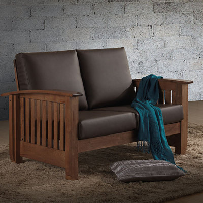 1421-6901-WF WHI7507 Wholesale Interiors Baxton Studio Benigno 2 Seater Loveseat