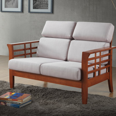 1421-6891-WF WHI7519 Wholesale Interiors Baxton Studio Armanno 2 Seater Living Room Loveseat
