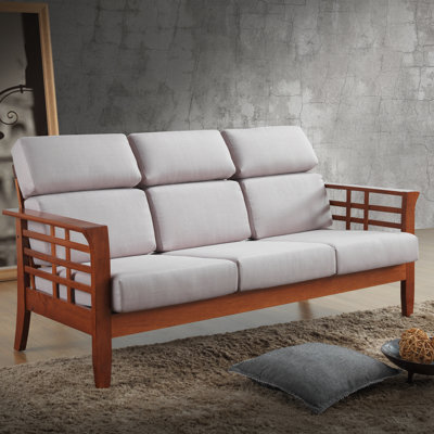 1421-6892-WF WHI7520 Wholesale Interiors Baxton Studio Armanno 3 Seater Living Room Sofa