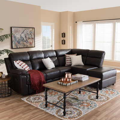 Wholesale Interiors 1421-7342-WF Baxton Studio Reclining Sectional