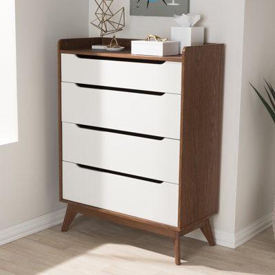 George Oliver Brydon 4 Drawer Walnut Chest