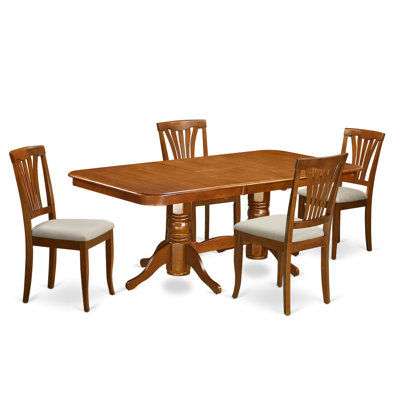 Napoleon 5 Piece Dining Set Chair Upholstery: Upholstered