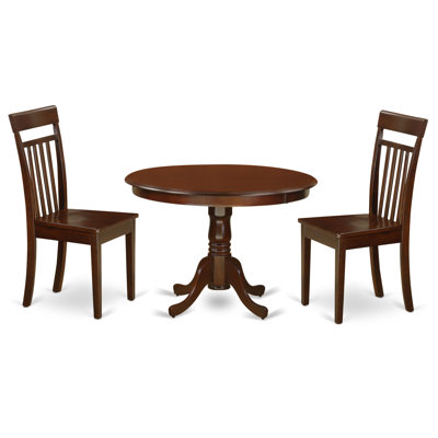 Hartland 3 Piece Dining Set Finish: Mahogany