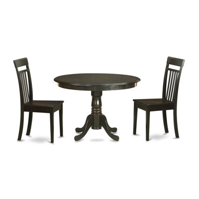 Hartland 3 Piece Dining Set Finish: Cappuccino