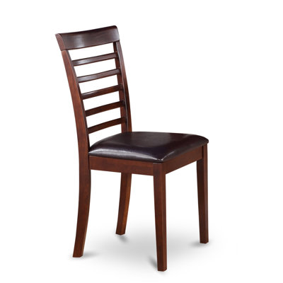Picasso Side Chair with Faux Leather Seat (Set of 2)