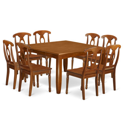 Parfait 9 Piece Dining Set Chair Upholstery: Non-Upholstered Wood