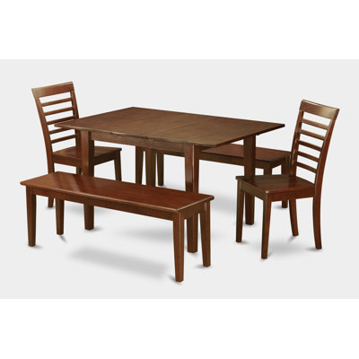 Picasso 5 Piece Dining Set Chair Upholstery: Wood Seat