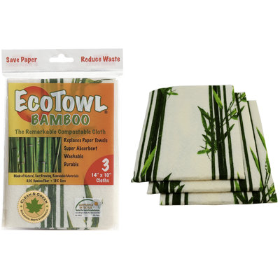 EcoTowel Rayon from Bamboo Compostable Cloth 3 Count EcoTowel Rayon from Bamboo Compostable Cloth 3 Count