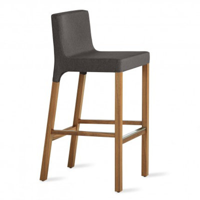 Knicker 31.5 inch Bar Stool Upholstery: Gunmetal