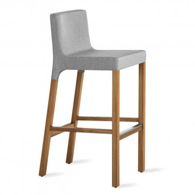 Knicker 31.5 inch Bar Stool Upholstery: Pewter