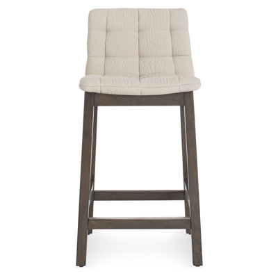 25.6 inch Bar Stool Upholstery: Sand