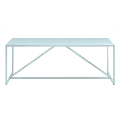 Strut 74.5 inch Table Finish: Robin's Egg Blue, Size: X-Large - 90 inch
