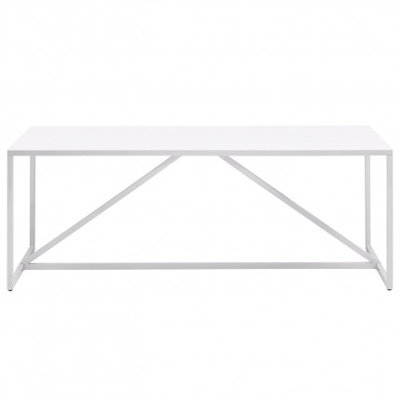 Strut 74.5 inch Table Finish: White, Size: X-Large - 90 inch