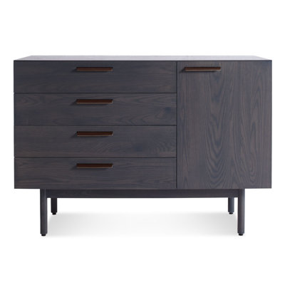 Shale 4 Drawer 1 Door Sideboard Finish: Smoke