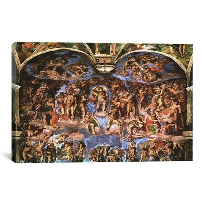 Icanvas Sistine Chapel The Last Judgement By Michelangelo