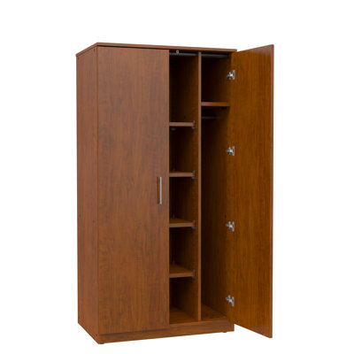 Mobile Casegoods 48 Wardrobe Cabinet Frame Color Auburn Mahogany Trim Color Auburn Mahogany