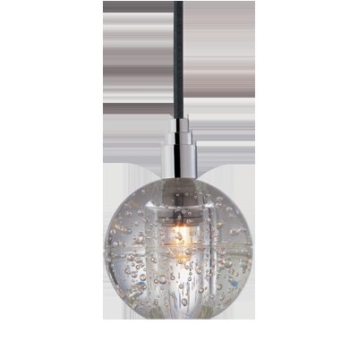 Naples 1 Light Pendant Finish: Polished Chrome, Shade Code: S-004